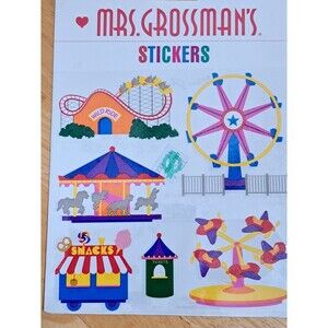 VTG 1999 Mrs. Grossman's Stickers Carnival Rides NOS Unopened NWT Acid Free